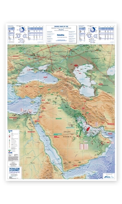 Energy Map of The Middle East & The Caspian, 5th edition