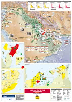 Oil and Gas Map of the Middle East, 2019 edition
